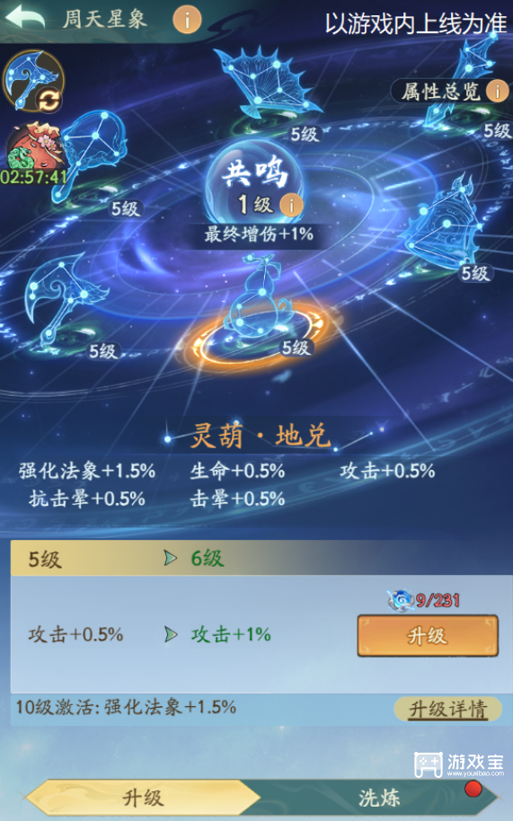 寻道大千周天星象氪金攻略