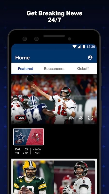 NFL软件下载 查看橄榄球职业赛事数据高清赛程