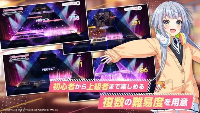 World Dai Star下载 日服最新版动画衍生音乐节奏游戏